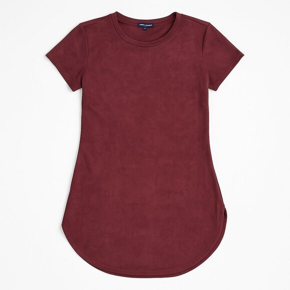 Papermoon Suede Short Sleeve Dress | Size L - Picture 1 of 5